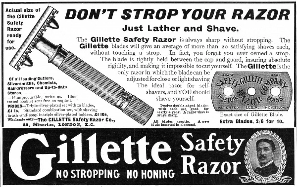 Gillette safety store razor