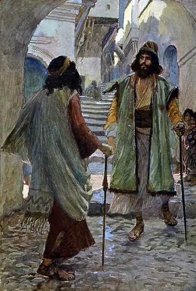 Saul meets Samuel by J James Tissot Bible For sale as Framed