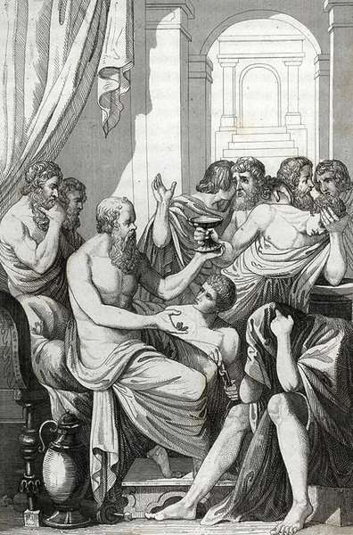 suicide of Socrates, 19th century (engraving) Our beautiful Wall Art ...