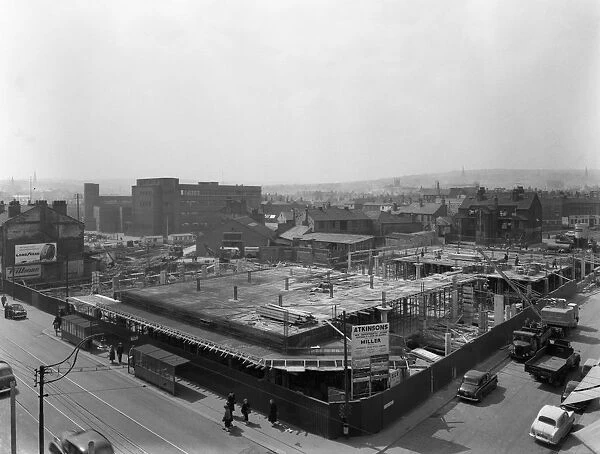 Prints of Atkinsons department store under construction the Moor Sheffield South Yorkshire 1959