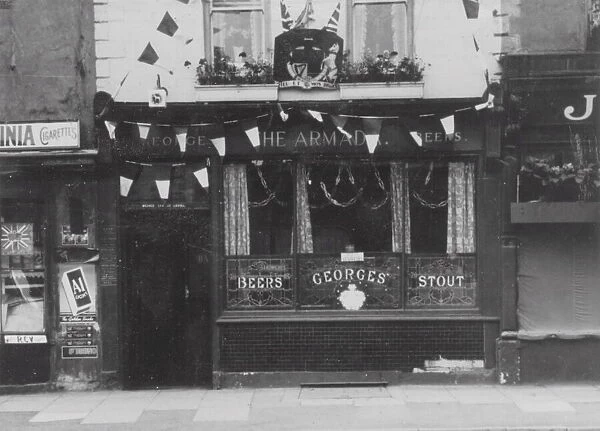 The Armada pub Broadmead Bristol dressed for For sale as Framed