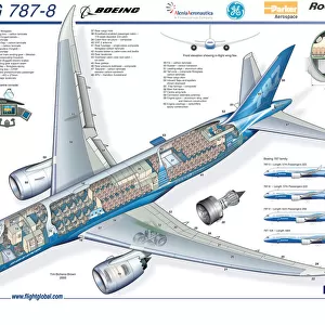 Aeroplanes Glass Frame Collection: Boeing 777
