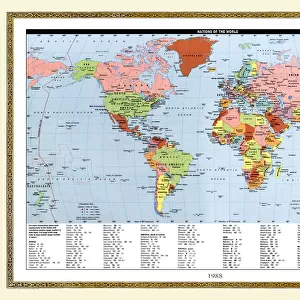 Maps and Charts Antique Framed Print Collection: Popular Maps