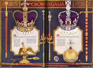 The Crown Regalia 1953 Coronation (Photos Framed, Prints, Puzzles,  Posters,...) #7179259