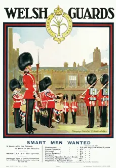 Welsh Guards Print: Smart Men Wanted to Join