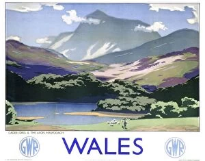 Railway Posters Metal Print Collection: Wales, GWR poster, 1937