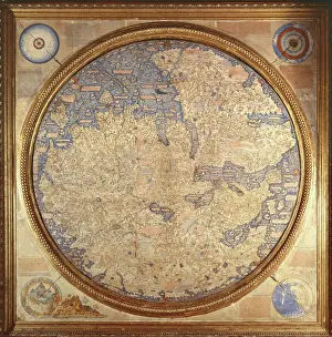The Mappa Mundi of Fra Mauro, 1459 Print, Italian School