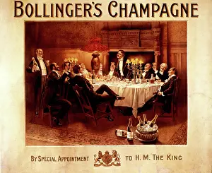 Early 20th Century Bollinger Champagne Print Advertisement