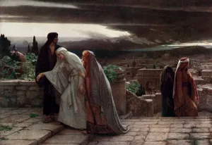 Colour Litho Print of The Return from Calvary