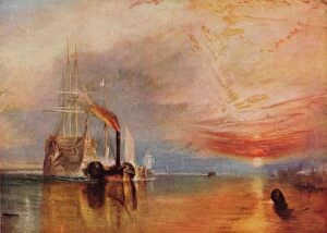 Water reflections in painting Glass Place Mat Collection: The Fighting Temeraire, 1839. Artist: JMW Turner