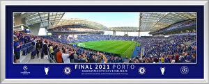 9 Jun 2021 Tote Bag Collection: Chelsea UCL 2021 Final - Corner Flag 30'Panoramic Framed Print